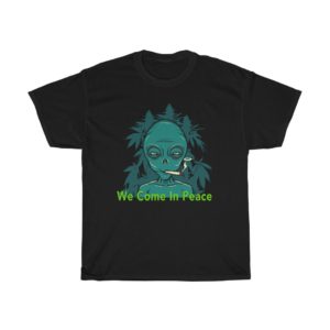 Alien Smoking Marijuana T-Shirt