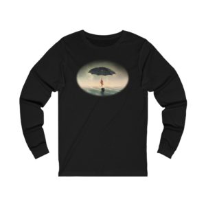 Man Underwater with Umbrella Long Sleeve T-Shirt