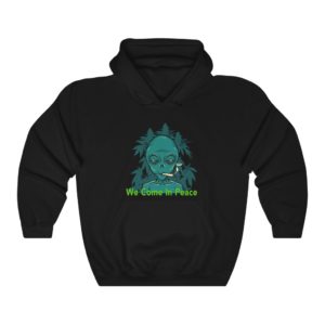 Alien Smoking Marijuana Hoodie