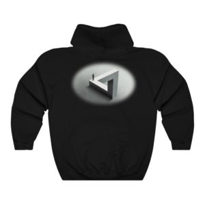 Man Walking on Penrose Triangle Hoodie