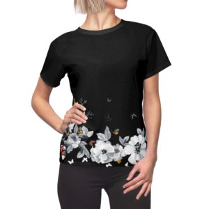 Butterflies and White Flowers T-Shirt