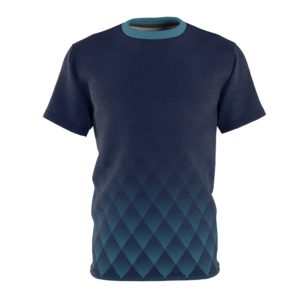 Dark Blue Diamond Patterned T-Shirt