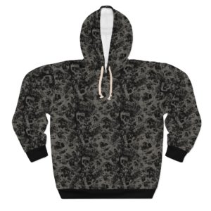 Skull Pattern Goth Hoodie