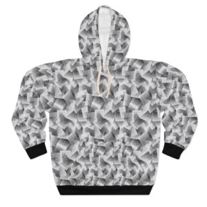 Abstract Hoodie in Black & White