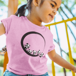 Baby Pandas in a Zen Circle T-Shirt