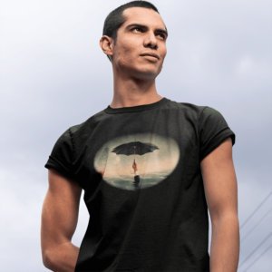 Man Underwater with Umbrella T-Shirt