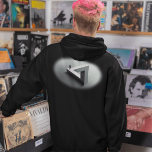 Man Walking on Penrose Triangle Hoodie