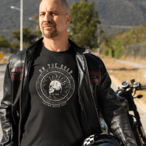 On The Road Mohawk Skull T-shirt