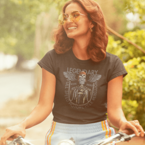 Skull and Wings Motorcycle T-Shirt