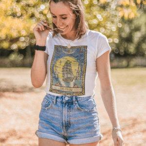 The Moon Tarot Card T-Shirt