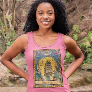 The Moon Tarot Card Tank Top