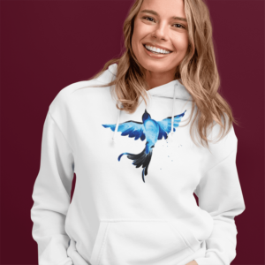 blue bird Hoodie from Myx Tees