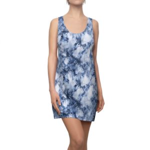 Blue Butterfly Racerback Dress