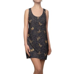 Golden Butterfly Racerback Dress