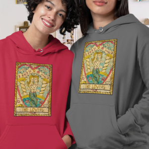 The Lovers Tarot Card Unisex Hoodie