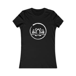 Lotus Flower in Zen Circle Female T-Shirt