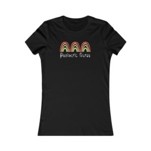 Pediatric Nurse T-Shirt with Rainbows