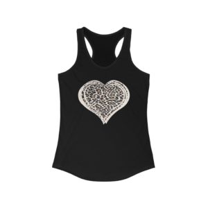 Leopard Print Heart Female Tank Top