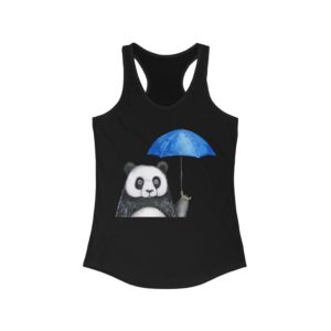 Panda with Umbrella Female Tank Top