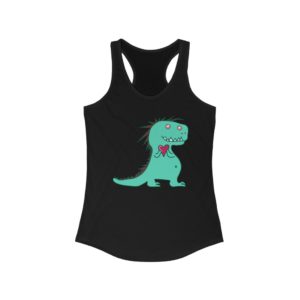 Dinosaur with Heart Female Tank Top