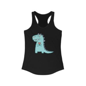 Dinosaur with Broken Heart Female Tank Top