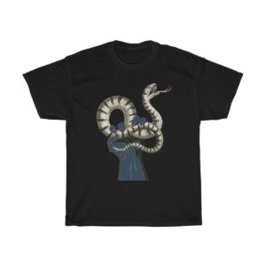 Demon with Rattlesnake Goth Pagan Unisex T-Shirt