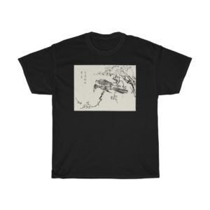 Crow in Tree Asian Art Style Unisex T-Shirt