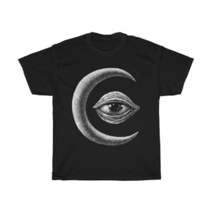 Eye in Crescent Moon Unisex T-Shirt