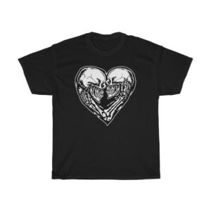 Skull Couple in Love Unisex T-Shirt