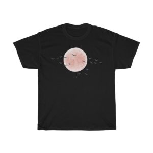 Birds Against Red Sun Unisex T-Shirt