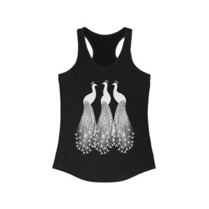 Three White Peacocks Female Tank Top