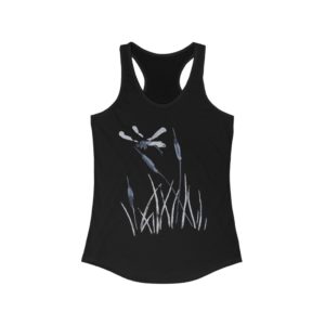 Dragonfly in Reeds Female Tank Top