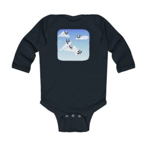 Pandas in Clouds Long Sleeve Bodysuit 0-24M