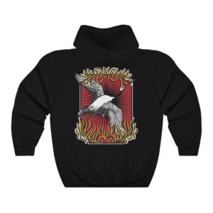 Flying Crane Unisex Hoodie