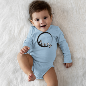 Baby Pandas in a Zen Circle Unisex Bodysuit 0-24M