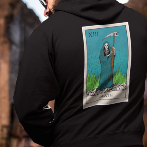 Death Tarot on Skulls Unisex Hoodie