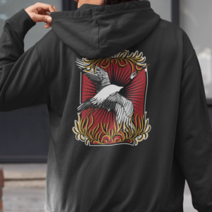 Flying Crane Unisex Hoodie