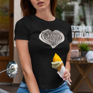 Leopard Heart Female T-ShirtLeopard Heart Female T-Shirt