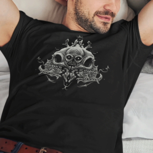 Triple Skull Unisex T-Shirt